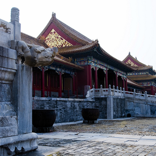 This photo taken on February 13 shows the Forbidden City in Beijing, China. The Forbidden City, built from 1406 to 1420, is the world's largest surviving palace complex and also is the largest collection of preserved ancient wo oden structures in the world. [Liu Jiao/China.org.cn]