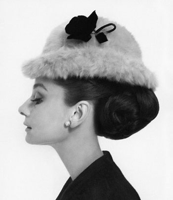 Photo taken by renowned photographer Howell Conant featuring Audrey Hepburn wearing some glamorous and fashionable hats. Audrey Hepburn was a legendary film actress. She is also one of the most quintessential fashion icons of all time. Her simple style and classic nature still influences our fashion choices today. 