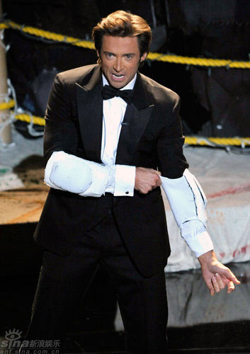 Oscar host, Hugh Jackman at the 81st Academy Awards in Hollywood, California February 22, 2009.