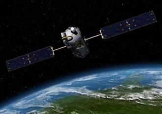 An undated artist image of NASA's Orbiting Carbon Observatory satellite. [CCTV/AFP/NASA] 