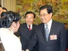 Chinese leaders join panel discussions