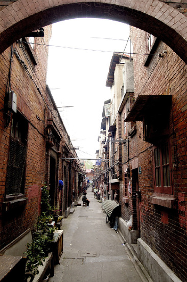 The largest block of existing Shikumen, traditional brick houses built in the early 20th century in a unique combination of eastern and western architectural styles.