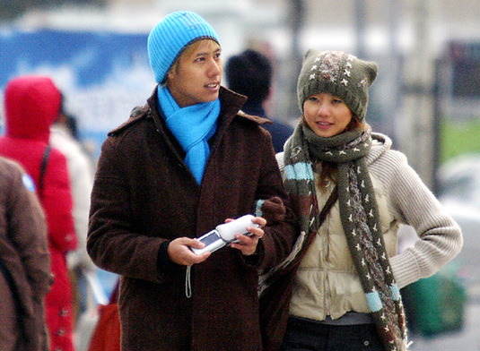 Lovers in the street 