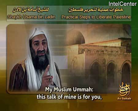 This handout provided by IntelCenter and taken from Al-Qaeda's as-Sahab Media in January 2009 shows Osama bin Laden. The United States on Saturday downplayed the latest audio recording by Al-Qaeda leader Osama bin Laden, saying there was nothing new about the tape.