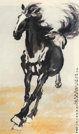 xu, beihong galloping horse ||| animals ||| sothebys 