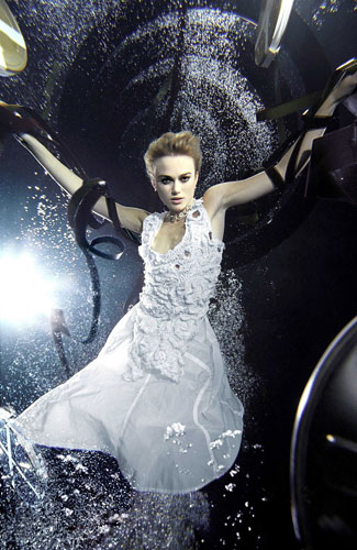 Keira Knightley took part in a photoshoot for 'Fresh 2O Campaign for Water Aid' in January. The cool shots reveal the 'Atonement' actress showing off her svelte figure while floating gracefully underwater. 