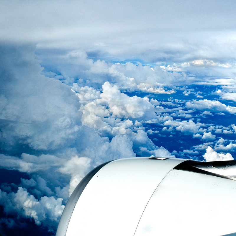 I took this photo on the way from China to Australia in early March this year. Blue sky and white clouds seen from the plane made it a pleasant trip. [Liu Jiao/China.org.cn]