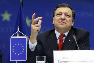 European Commission President Jose Manuel Barroso addresses a news conference during a two-day EU leaders summit in Brussels March 19, 2009.[Francois Lenoir/CCTV/REUTERS]