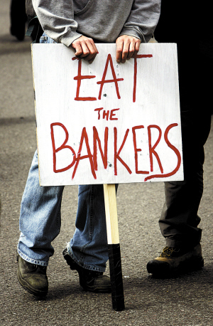 “资本主义玩完了”“绞死银行家”