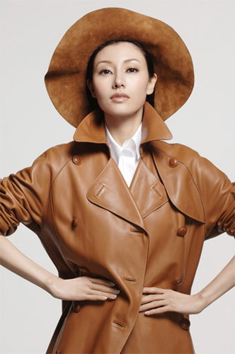 Michelle Reis poses for a series of photos for the April issue of fashion magazine Marie Claire. The former Miss Hong Kong has been a favorite of popular magazine covers. 