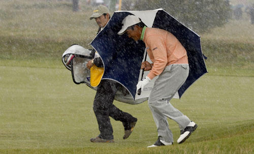 Liang Wenchong will be hoping for better weather this year at The Open in Turnberry. 