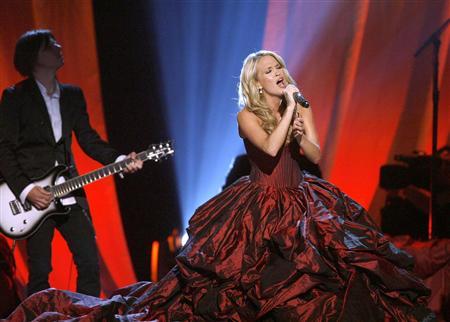 Carrie Underwood performs 'I Told You So' at the 44th Annual Academy of Country Music Awards in Las Vegas April 5, 2009.