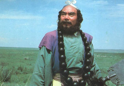 A still shows Chinese actor Yan Huaili's portrayal as the honest and devoted 'Sha Wujing' (or 'Sha Heshang', also known as 'Sand Priest' in many English versions of the story), the third fictional disciple of Xuanzang (602-664), the most reverend Buddhist monk of Tang Dynasty.