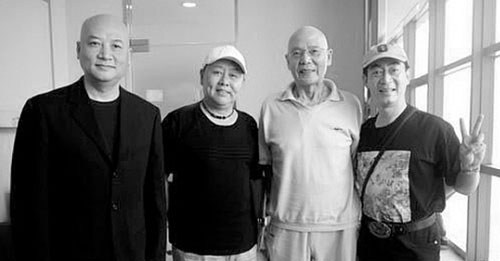 Undated group photo taken by the cast of 'Journey to the West', from left to right: Chi Chongrui, Ma Dehua, Yan Huaili and Liu Xiao Ling Tong. Senior actor Yan Huaili died as a result of a lung infection Sunday morning at Beijing Shijitan hospital, April 12, 2009. 
