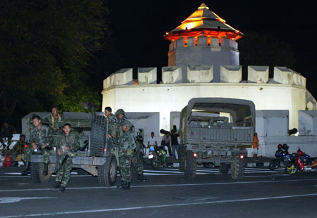 After 24 hours of chaos and violence around the Thai capital, Thai Prime Minister Abhisit Vejjajiva concluded at the end of the day that his mission to bring back peace and order to the country has nearly completed.