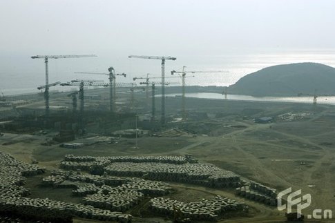 A nuke plant under construction in southeast China's Fujian Province. [CFP]
