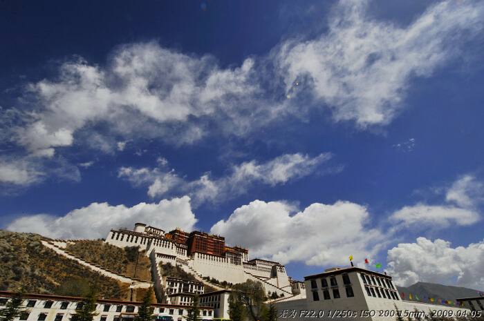 Potala Palace in Lhasa, southwest China's Tibet Autonomous Region. This photo is taken on early April this year. [Guo Xiaotian/China.org.cn]