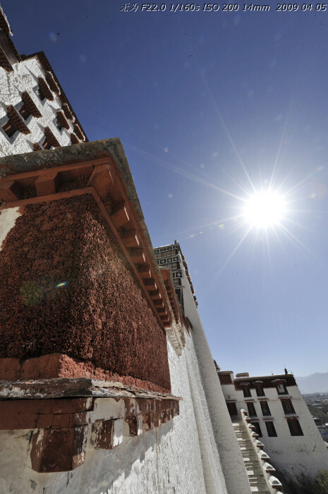 Potala Palace in Lhasa, southwest China's Tibet Autonomous Region. This photo is taken on early April this year. [Guo Xiaotian/China.org.cn]