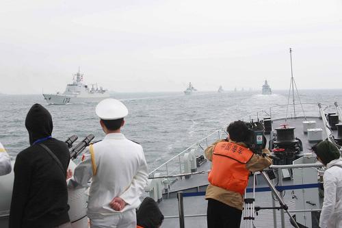 hina Thursday afternoon kicks off naval parade to mark PLA Navy 60th anniversary