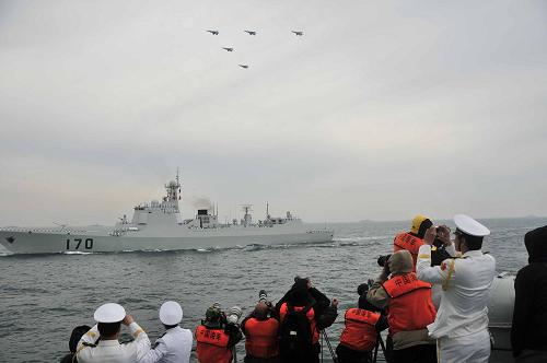 China Thursday afternoon kicks off naval parade to mark PLA Navy 60th anniversary
