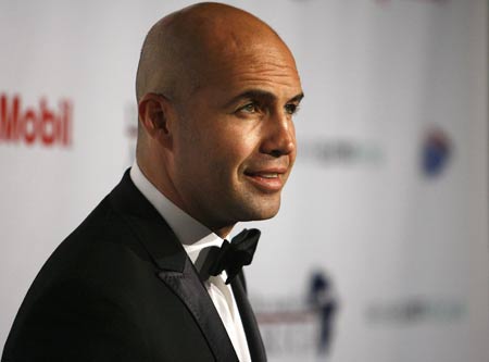 Actor Billy Zane poses at the First Ladies of Africa Health Summit gala in Beverly Hills, California April 21, 2009.[Xinhua/Reuters]