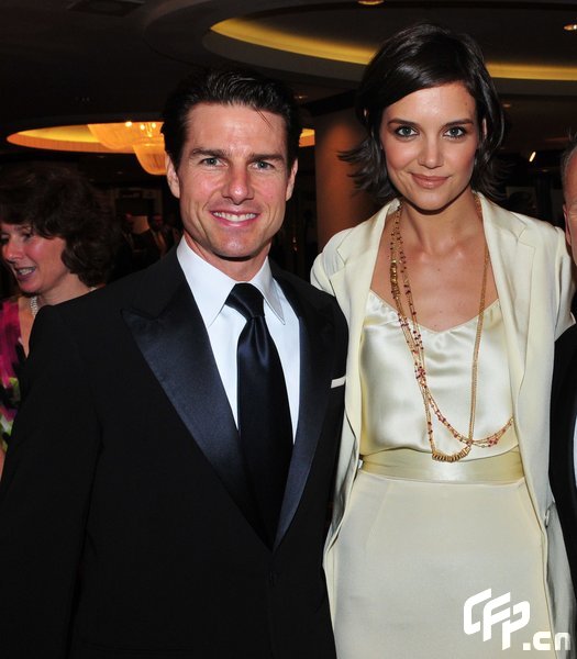 Tom Cruise on their way into the White House Correspondents Dinner in Washington DC. They were very nice and posed for pictures and signed autographs.[CFP] 