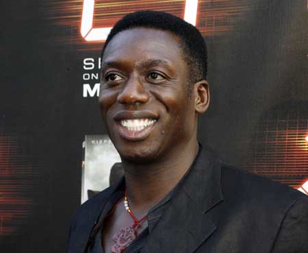 Cast member of '24' Hakeem Kae-Kazim poses at a screening of the season finale of Fox television drama series '24' season seven in Los Angeles, California May 12, 2009. [Xinhua/Reuters] 