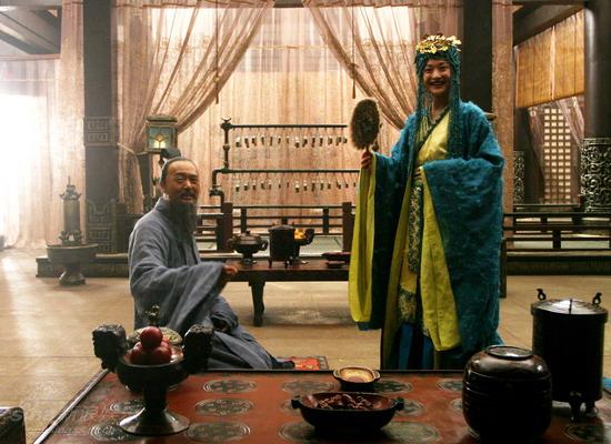 Chow Yun-Fat as Confucius and Zhou Xun as Nan-zi. 