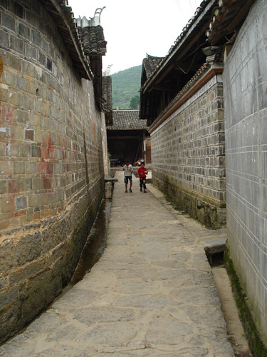 A traditional alley in the village