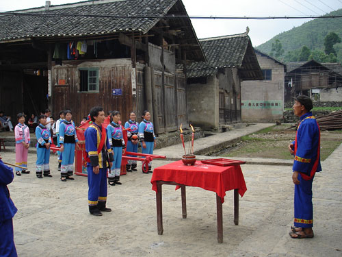 An offering forms part of the wedding ceremony