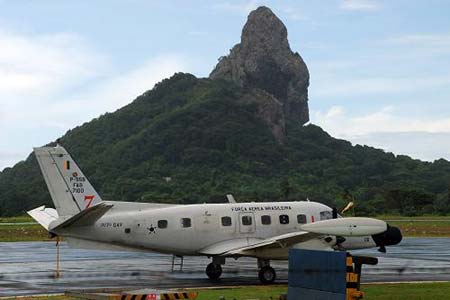 A Brazilian Air Force radar plane at Fernando de Noronha airport preparing for the search of the Air France flight 447 bound for Paris that plunged into the Atlantic just a few hours after taking off on late May 31 from Rio de Janeiro.