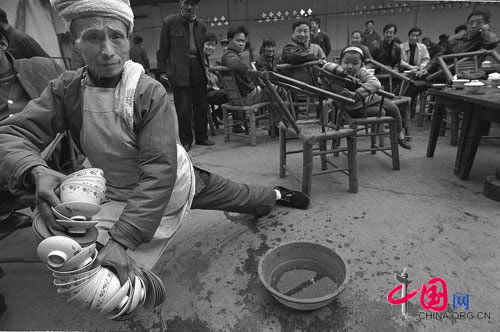 Teashop, Chengdu, 1994