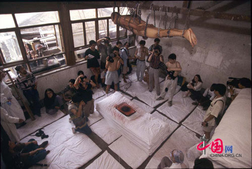 Performance art in Dong village