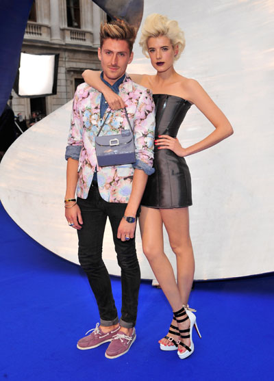 Fashion designer Henry Holland and model Agyness Deyn attend the Summer Exhibition Preview Party 2009 at the Royal Academy of Arts on June 3, 2009 in London, England.