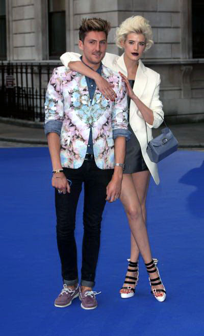 Fashion designer Henry Holland and model Agyness Deyn attend the Summer Exhibition Preview Party 2009 at the Royal Academy of Arts on June 3, 2009 in London, England.