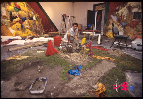 Jiao Yingqi's meditation space, 1994
