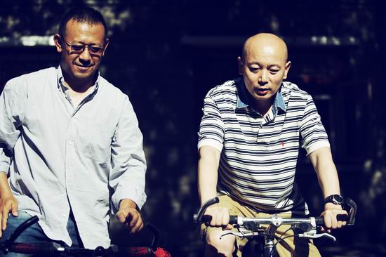 Actors Ge You (right) and Jiang Wen
