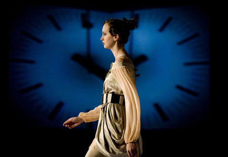 A model presents a creation designed by a graduate of the Institute of Textiles and Clothing during a graduate fashion show in Hong Kong, south China, June 17, 2009. [Lui Siu Wai/Xinhua]