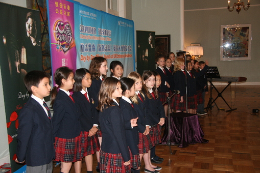 For the official launch of Day by Day, Katie was joined by a chorus of children from Dulwich College, Shuyin, Beijing. 