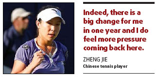 Zheng feeling heat of Wimbledon return