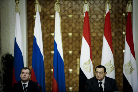 The visiting Russian President Dmitry Medvedev said Tuesday that Moscow plans to hold a Middle East peace conference under the framework of two-state solution by the end of this year.