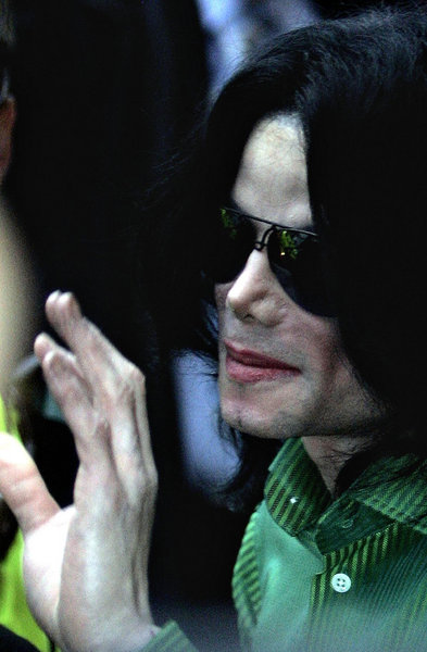 Michael Jackson has been spotted in the Dorchester Hotel, meeting fans and posing for photographs. 