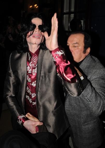 Michael Jackson left his five-star London hotel wearing his bedazzled best, March 6, 2009. 