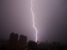 Lightning hits Wuhan city
