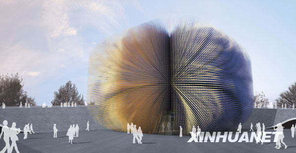 The projected building of British exhibition hall at the 2010 Shanghai World Expo. [Photo: xinhuanet]