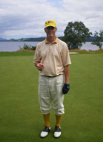 3. Classic Style 3 - Pro-am competitior Curtis Childs of America shows he knows how to dress for the homeland of golf