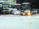 Rainstorm floods Beijing