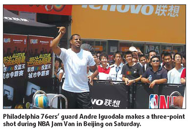 NBA rolls through China