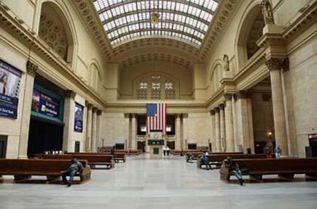 Chicago's Union Station's Great Hall is used for VIP functions