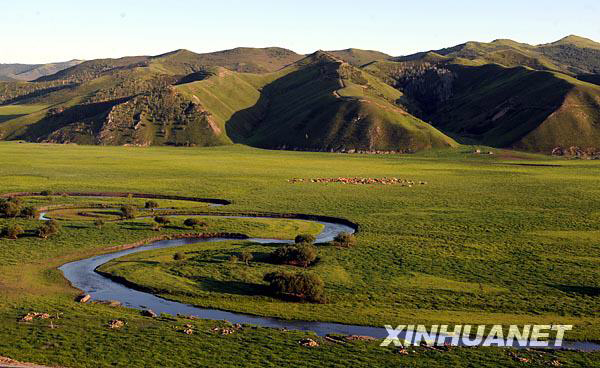 The magnificent Wulanmaodu grassland is shown in a photo taken on July 26, 2009. [Photo: Xinhuanet] 